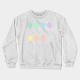 Pastel Balloons Crewneck Sweatshirt